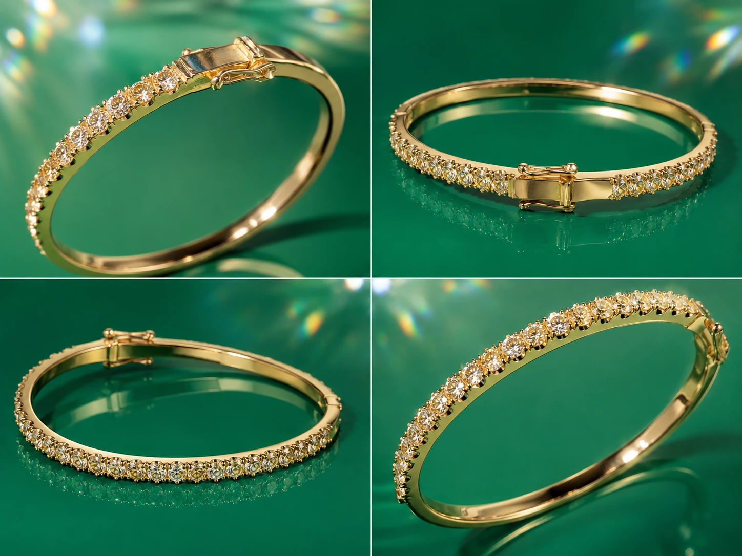 Yellow natural dias 9y bangle