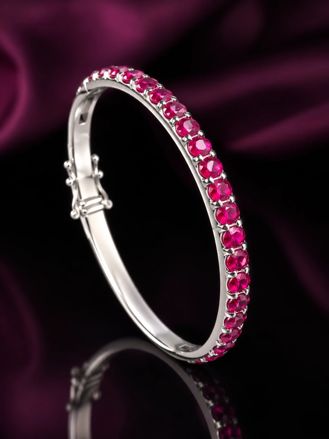 Natural ruby's bangle