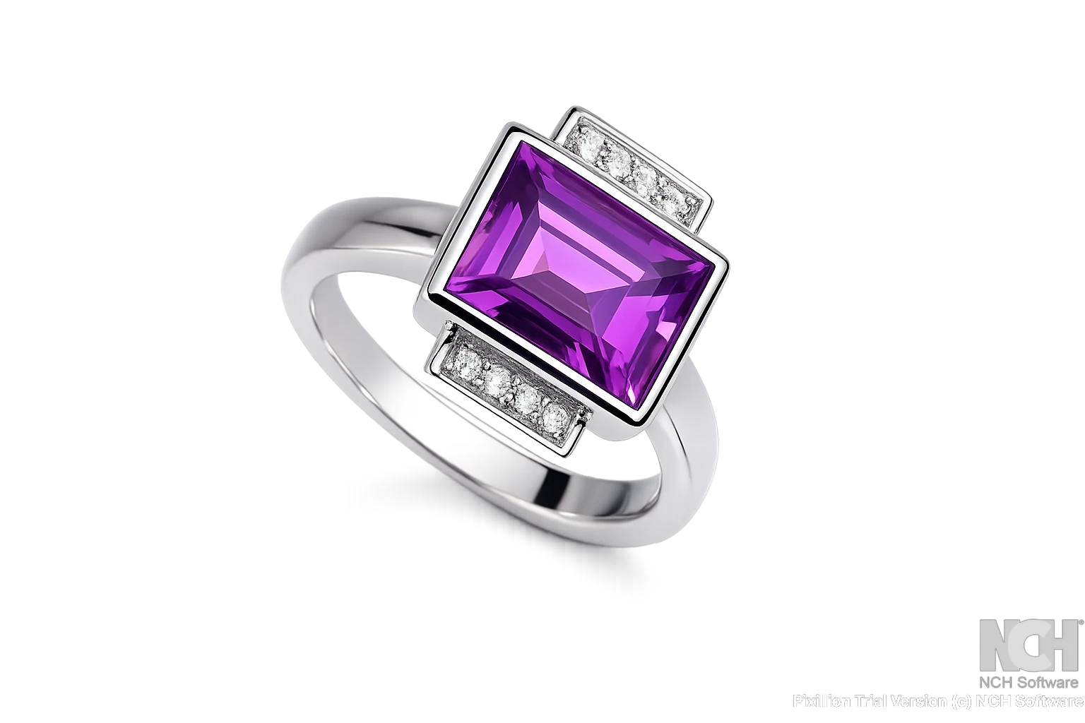 pink topaz 10x8, pt 7.5, 4pt s 6 dias