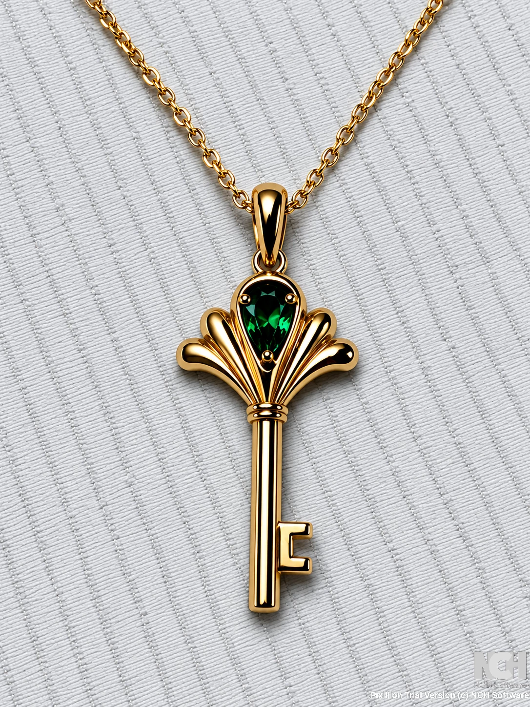 Key Emerald Pendant
