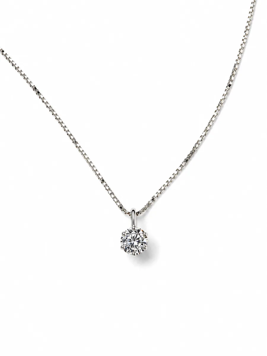 Lab dia 0.8ct pendant