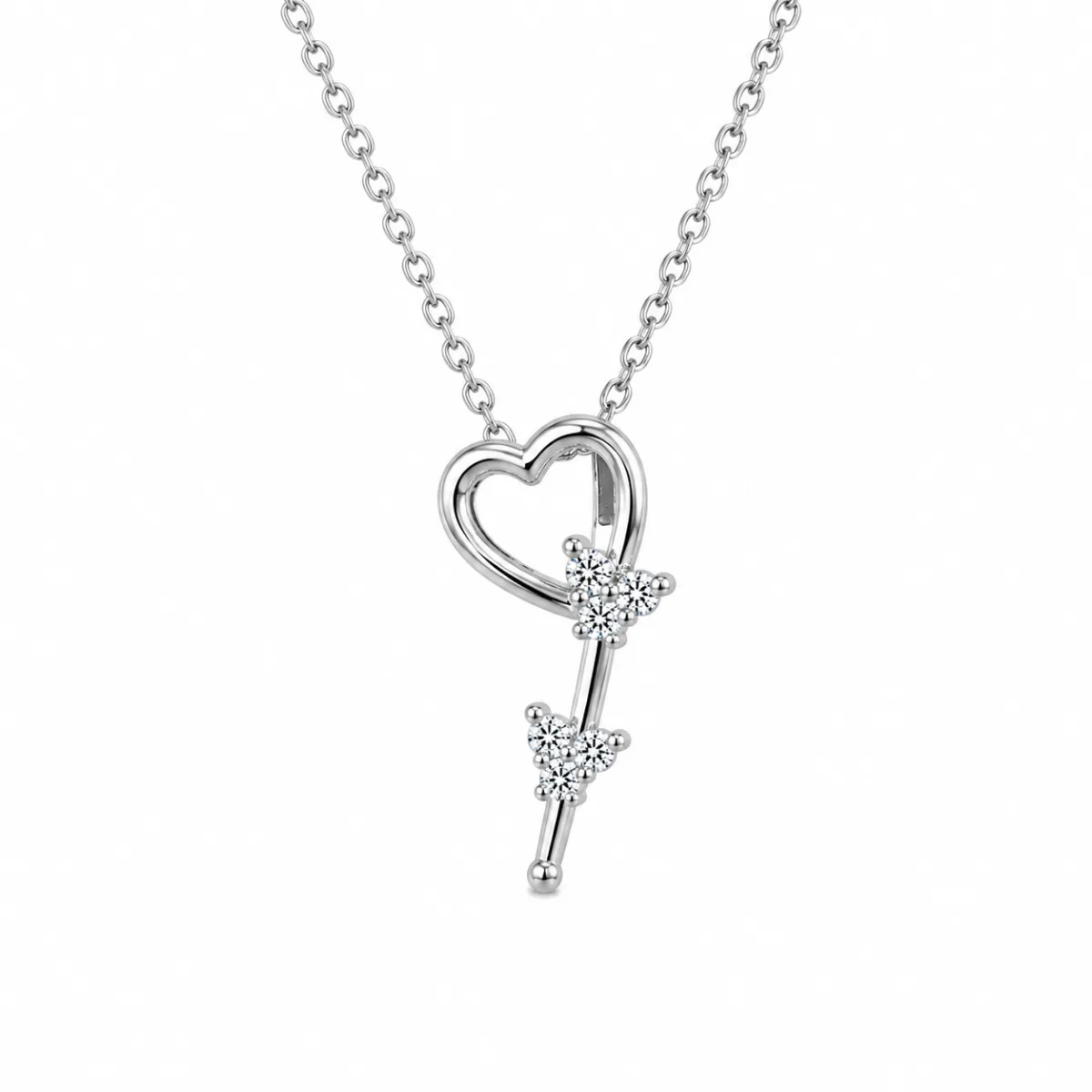 butterfly heart pendant